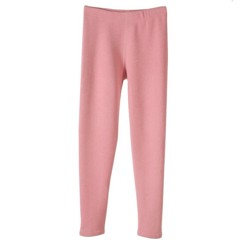 Warm Cashmere Leggings Winter Solid Slim Pants Fashion Trousers For Women Clothing LadyShow.Store