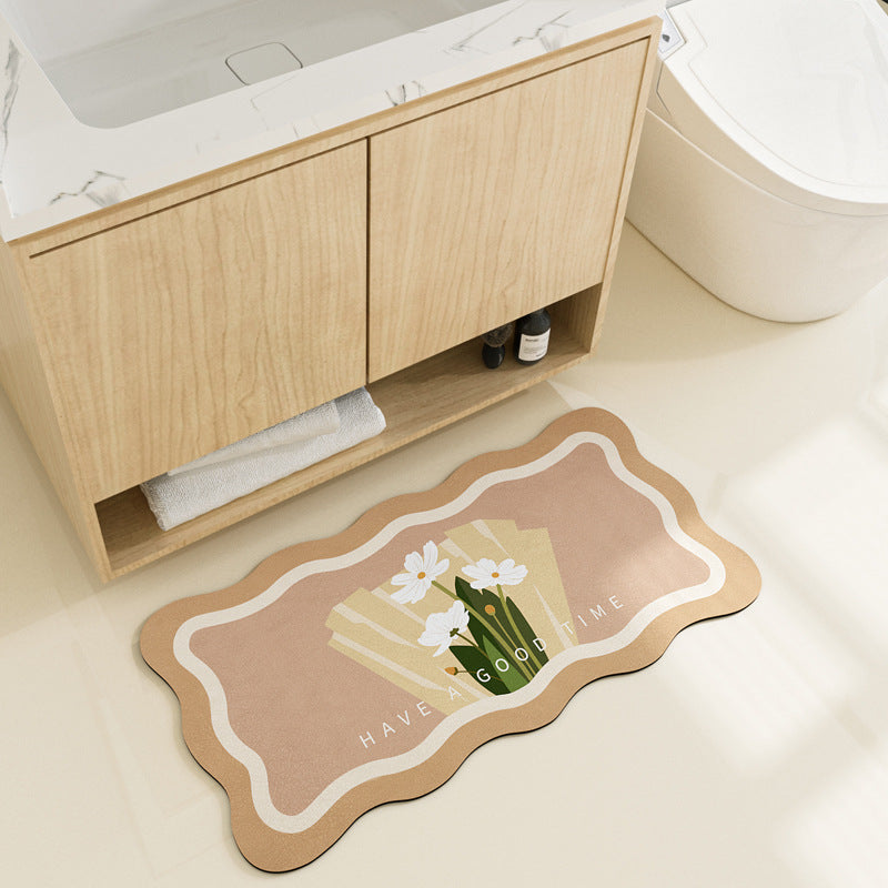 Bathroom Absorbent Non-slip Carpet Floor Mat