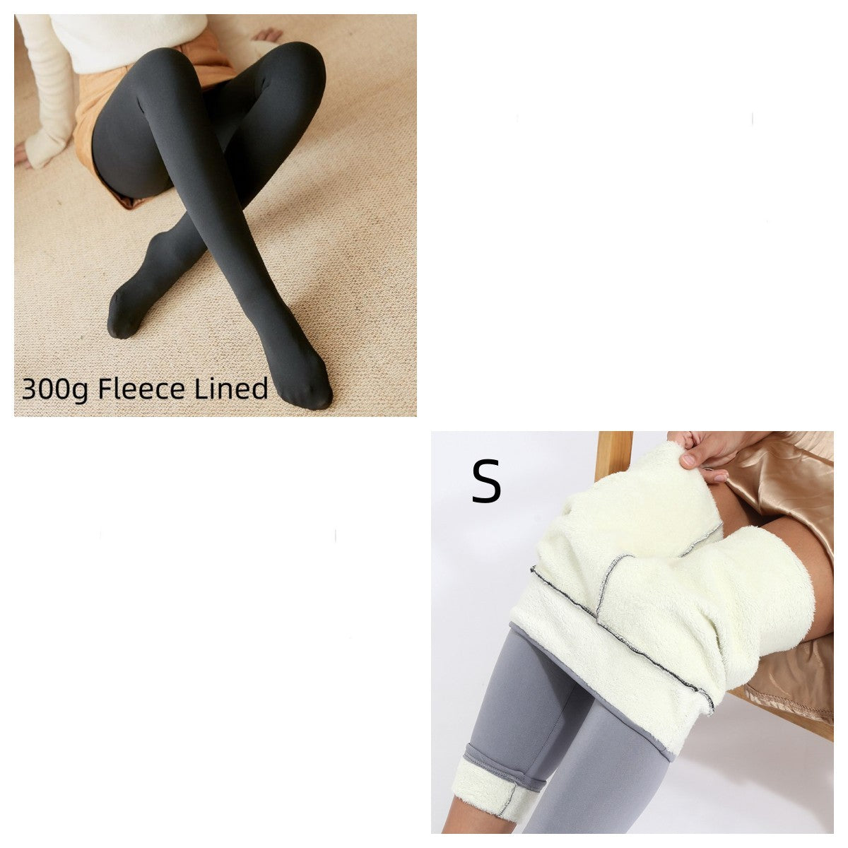 Fleece-lined Thickened Sheer Tights Leggings Transparent One-piece Pantyhose Superb Fleshcolor Pantynose NorixaFashion.com