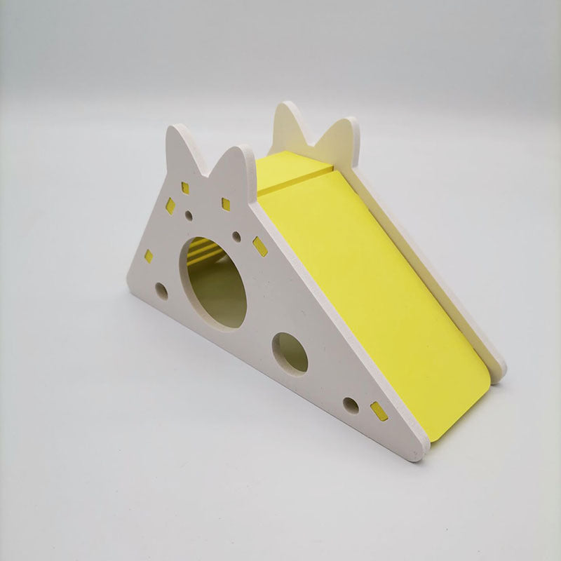 Wooden Slide House for Small Pets Pi-Mart