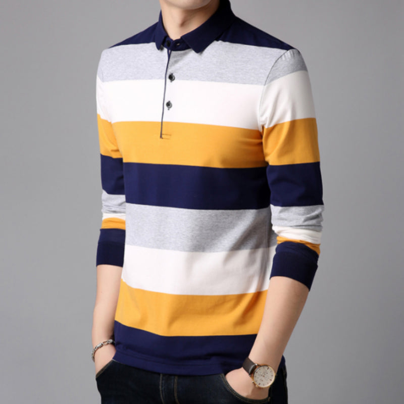 Casual Men's Slim Stripe T-shirt Clothing Tops Best YouTube Store