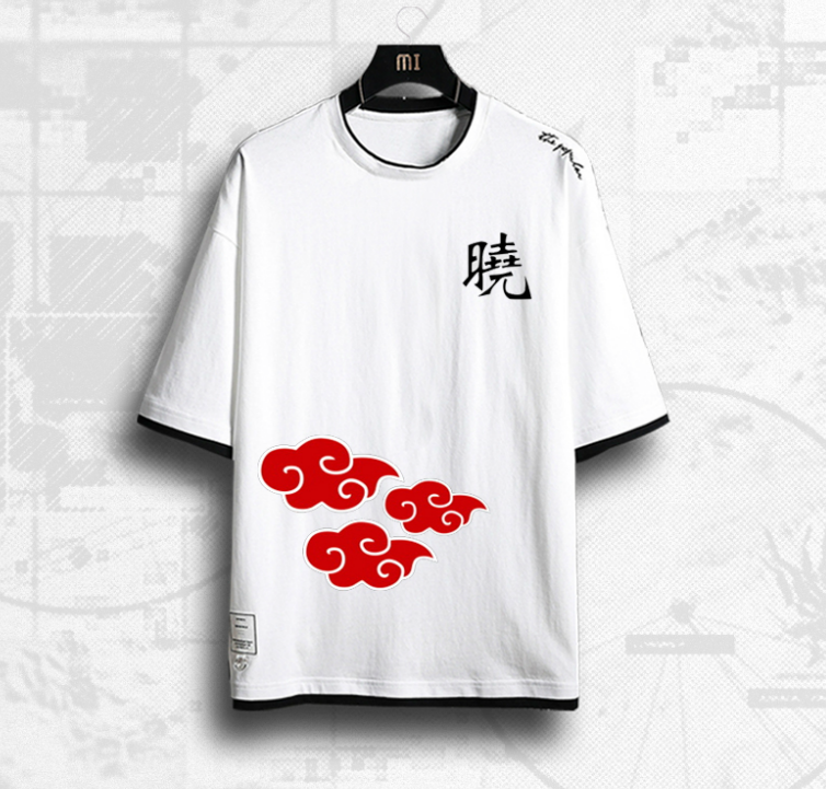 Naruto Akatsuki Itachi Uchiha Short Sleeve T-Shirt Pi-Mart
