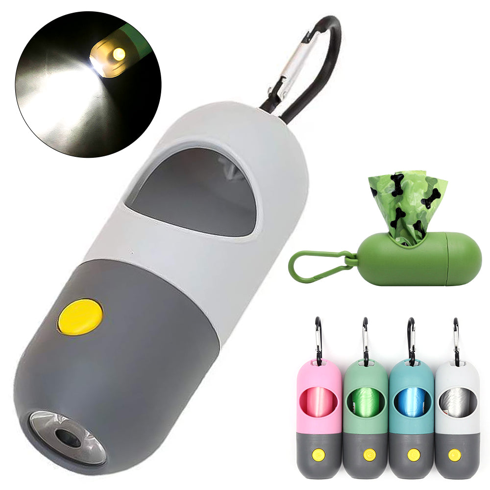 Led Light Pet Waste Bag Dispenser For Dogs Cats Dog Poop Scooper Bags Waste Bags Holder Dispensers Pet Clean Accessories Pets Fashion