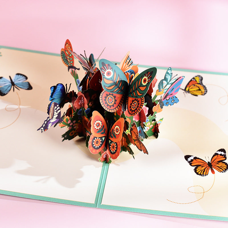 Butterfly Pop-Up Greeting Cards for Mother's Day Gift LadyShow.Store