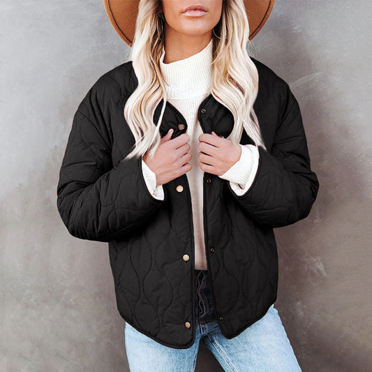 Casual Jackets On Both Sides To Keep Warm Cotton-padded Clothes Women CJD