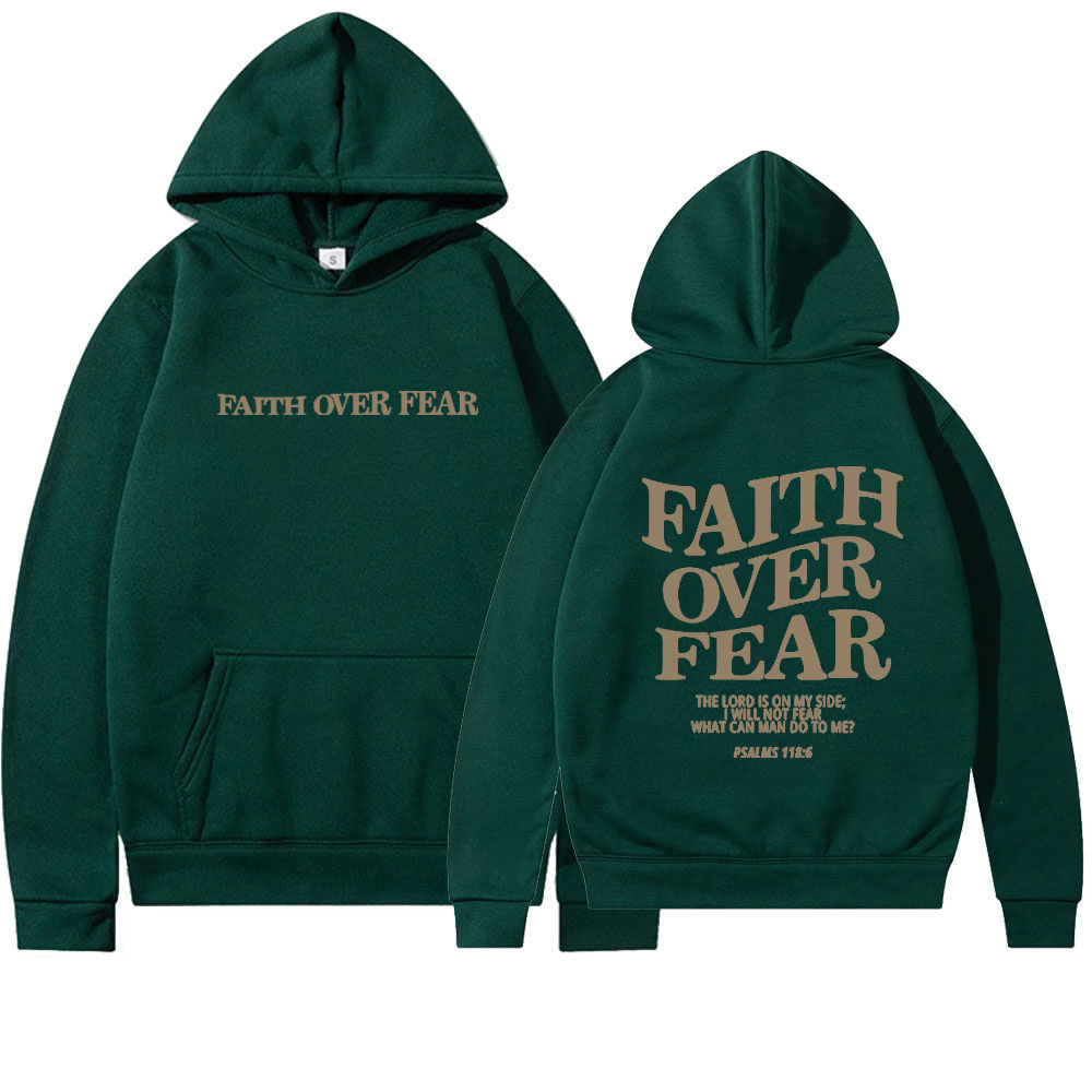 Faith Over Fear Hoodie LadyShow.Store