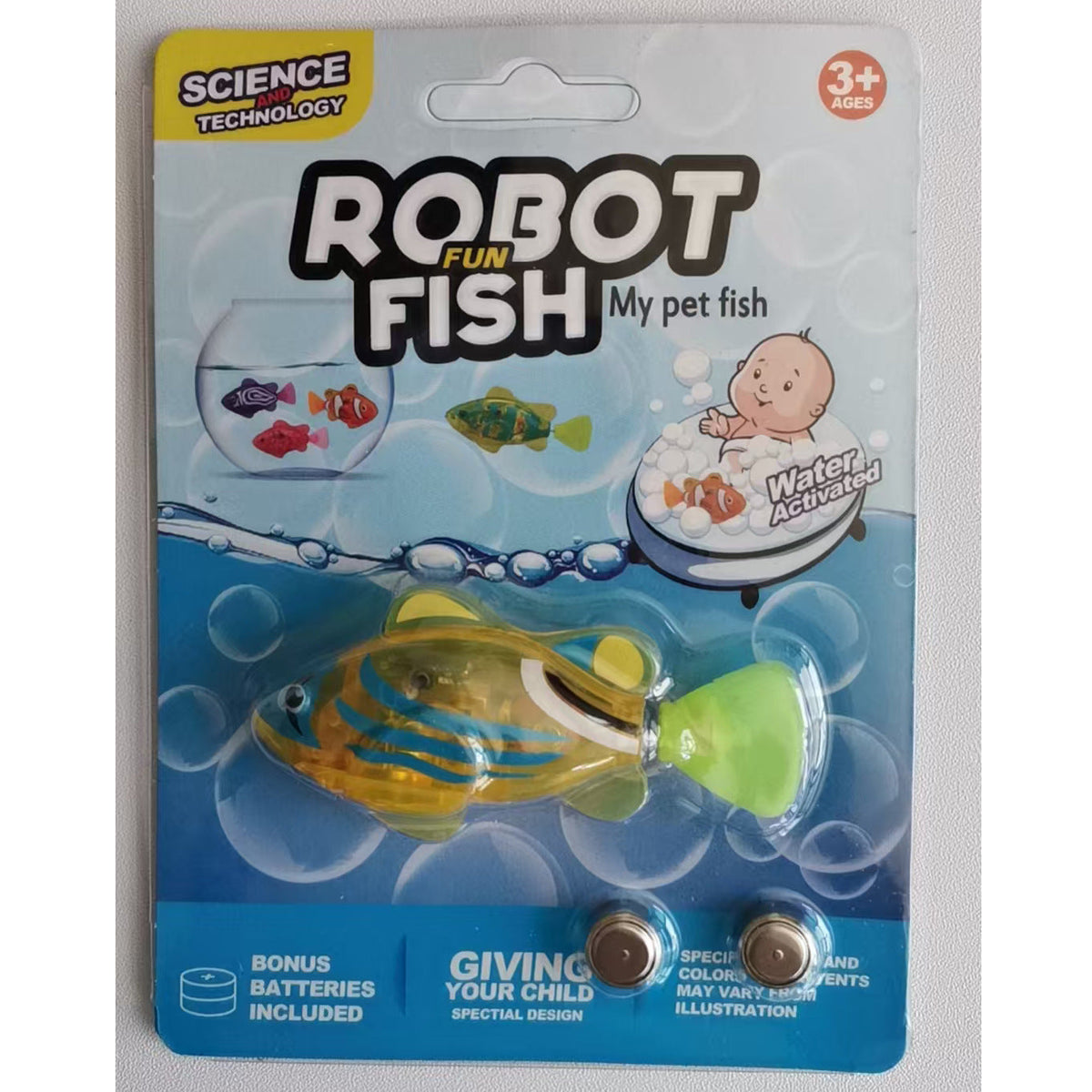 Pet Fish Simulation Light-Activated Clownfish Bathing And Splashing Toy Pets Fashion