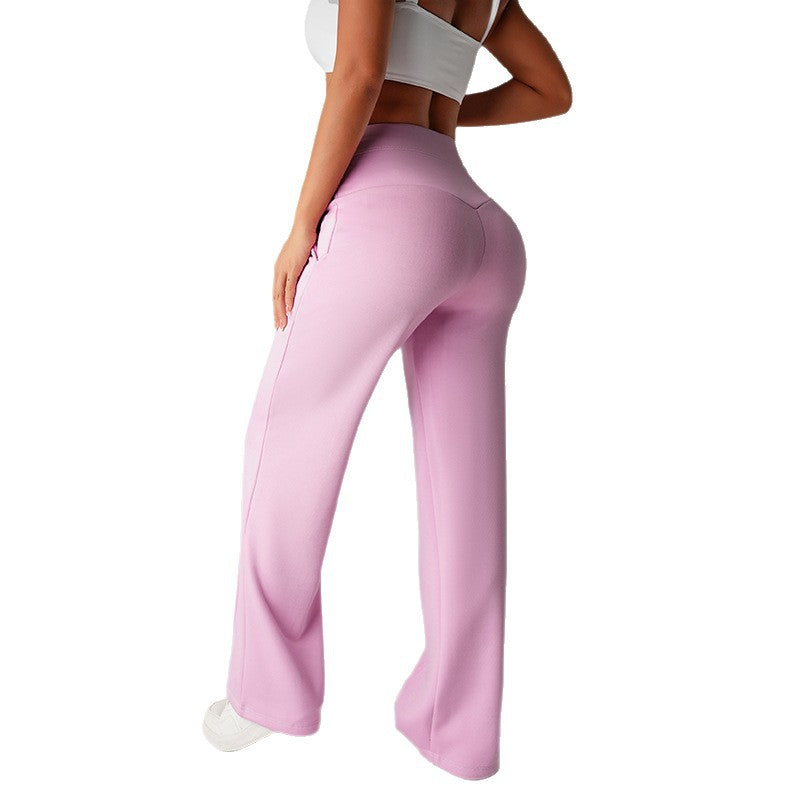 High-waisted Loose-fitting Wide-leg Womens Sweatpants NorixaFashion.com