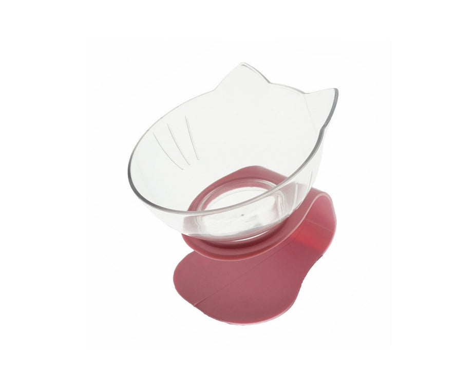 Cat Double Bowl Cat Food Bowl Protects Cervical Vertebra Pets Fashion