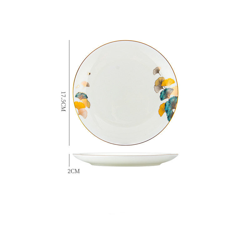 Dinner Plates Ceramic Steak Plate Web Porcelain LadyShow.Store