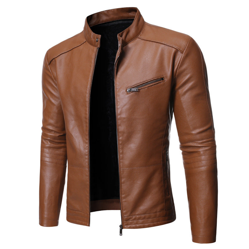 New European And American Men's Motorcycle Leather Jackets CJD