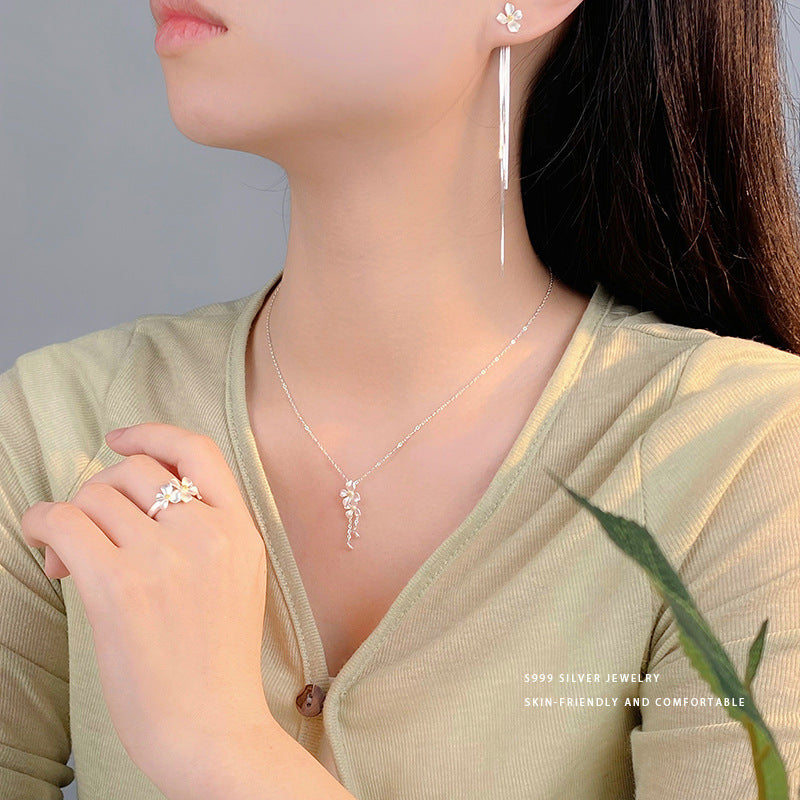 Collarbone Necklace Elegant Earrings High-grade Ring LadyShow.Store