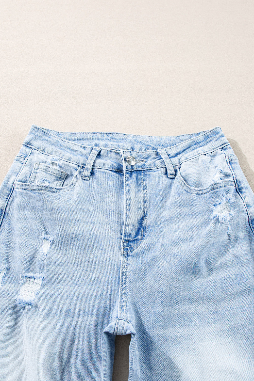 Saige Wash Distressed Straight Jeans LuxuryLifeWay Online Store