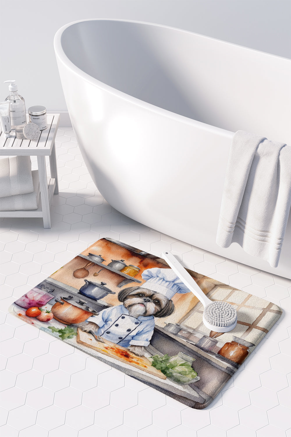 Shih Tzu The Chef Memory Foam Kitchen Mat LuxuryLifeWay Online Store