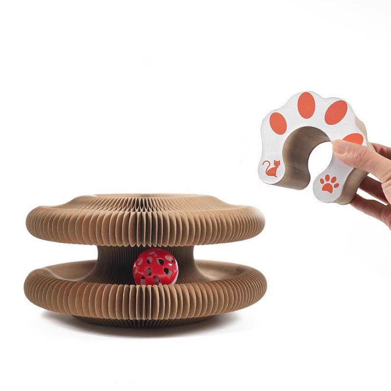 Cat Accordion Cat Toy Kitty Kurlz Cat Toy Ball Scratch Pad Magic Organ Cat Scratching Board Cat Scratcher Pets Fashion