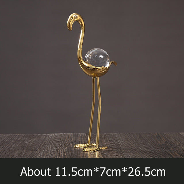 Flamingo Crystal Ball Light Luxury Home Decoration LuxuryLifeWay Online Store