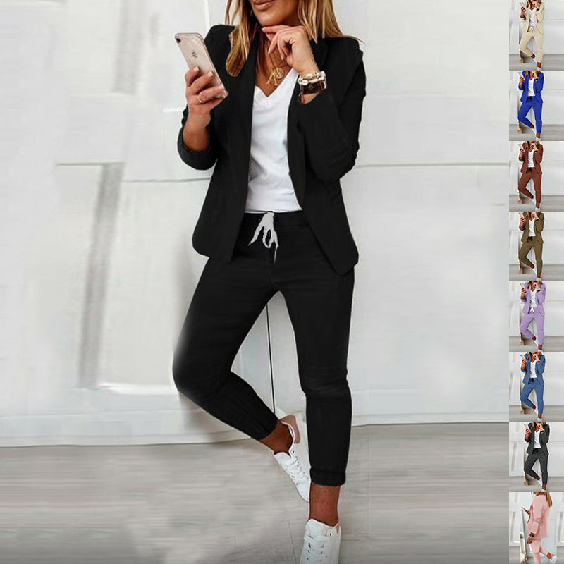 Ladies Fashion OL Suit Trousers Suit NorixaFashion.com