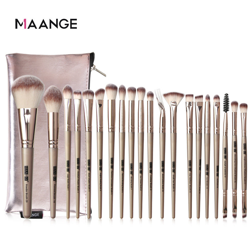 20-Piece Makeup Brush Set with Brush Bag LadyShow.Store
