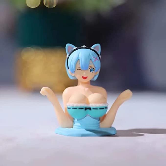 Sexy Anime Girls Chest Shaking Car Ornament