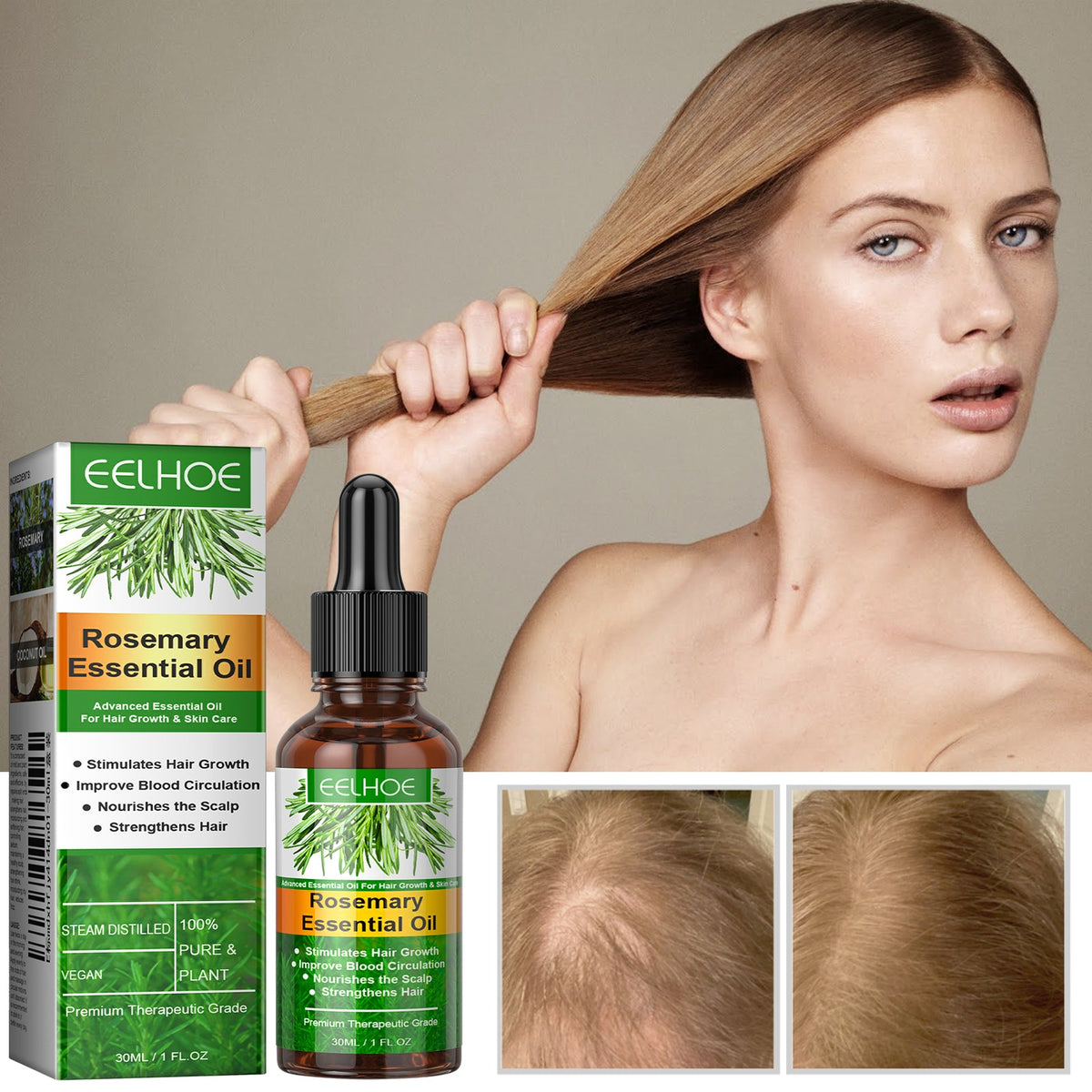 Rosemary Essential Oil 30ml 1box Tri Light Beauty