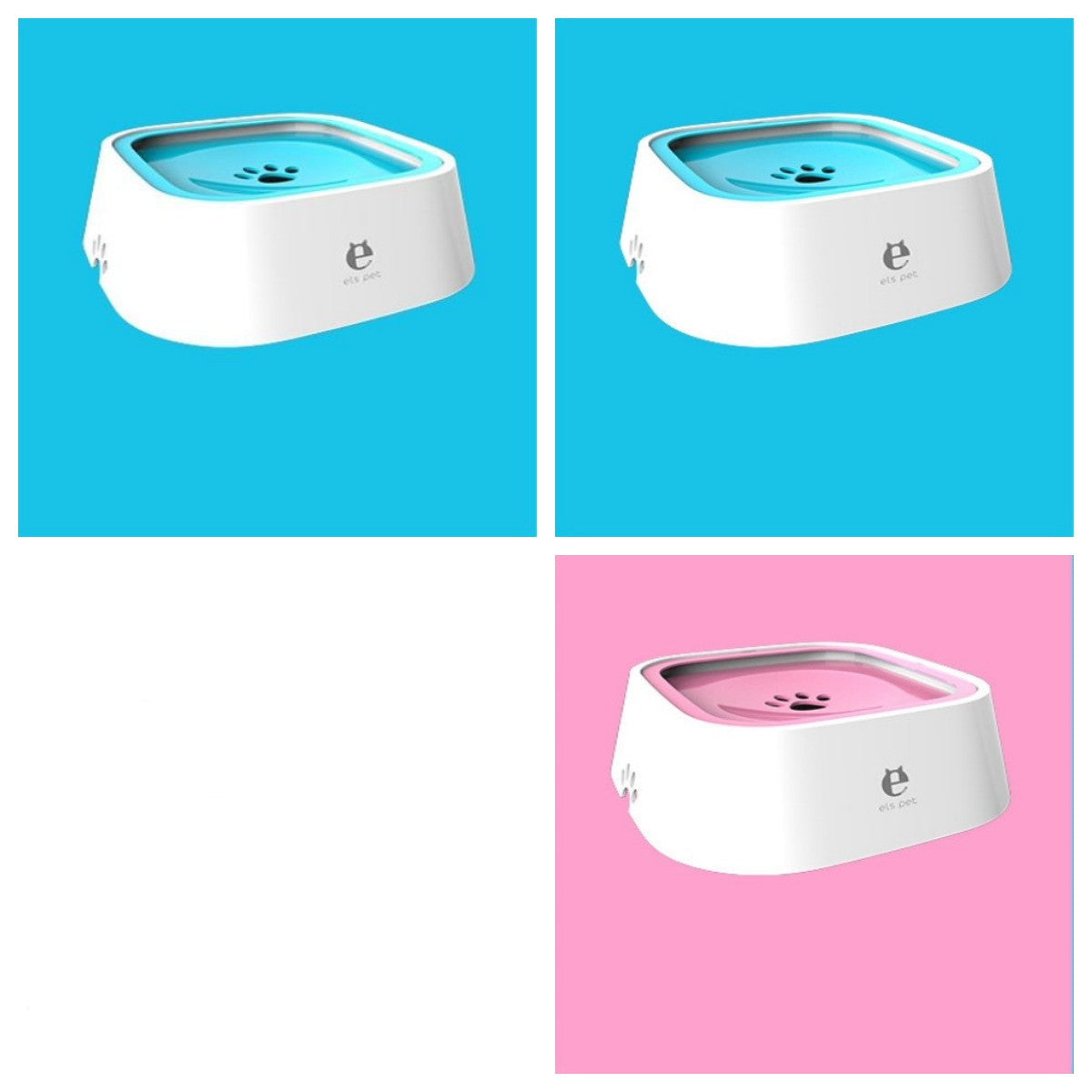 1.5L Cat Dog Water Bowl Carried Floating Bowl Anti-Overflow Slow Water Feeder Dispenser Pet Fountain ABS&PP Dog Supplies Pets Fashion