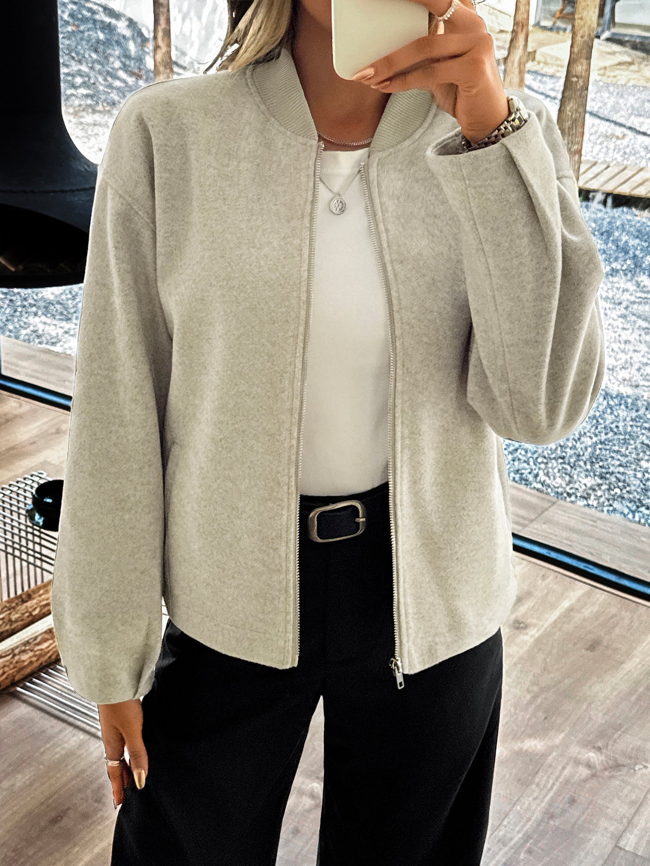 Casual Long-sleeved Vest Jacket Coat Women's Clothing Best YouTube Store