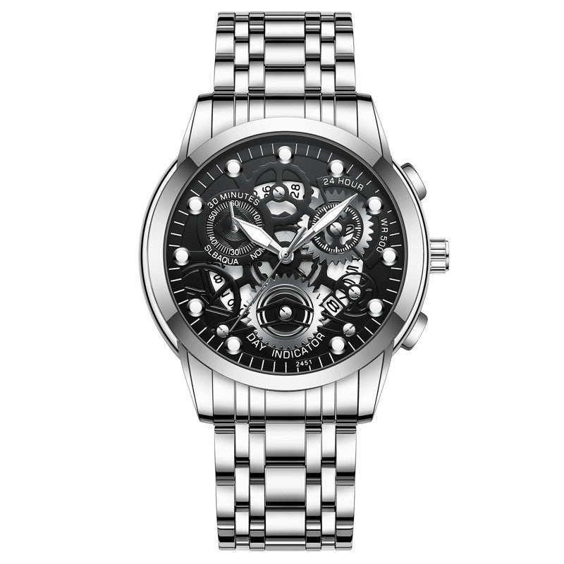 Men's Hollow Non-mechanical Business Watch CJD2