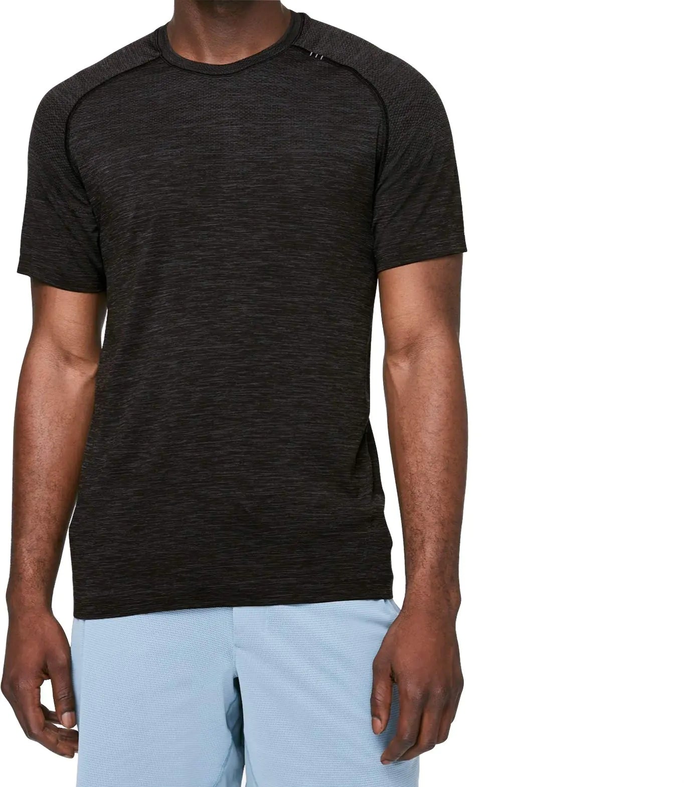 lululemon Mens Metal Vent Tech Short Sleeve Shirt (Deep Coal Black L)