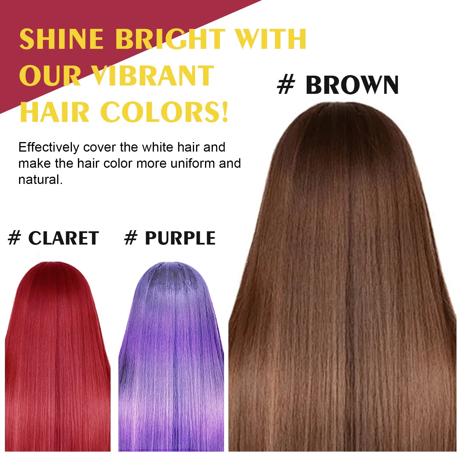 Black Hair Dye Shampoo Silver Gray Tri Light Beauty