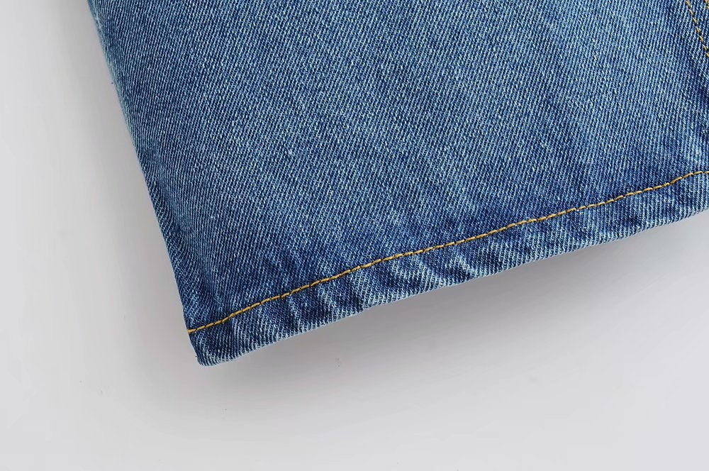 Split Hem Denim Skirt, Bodycon Denim Midi Skirt Pi-Mart