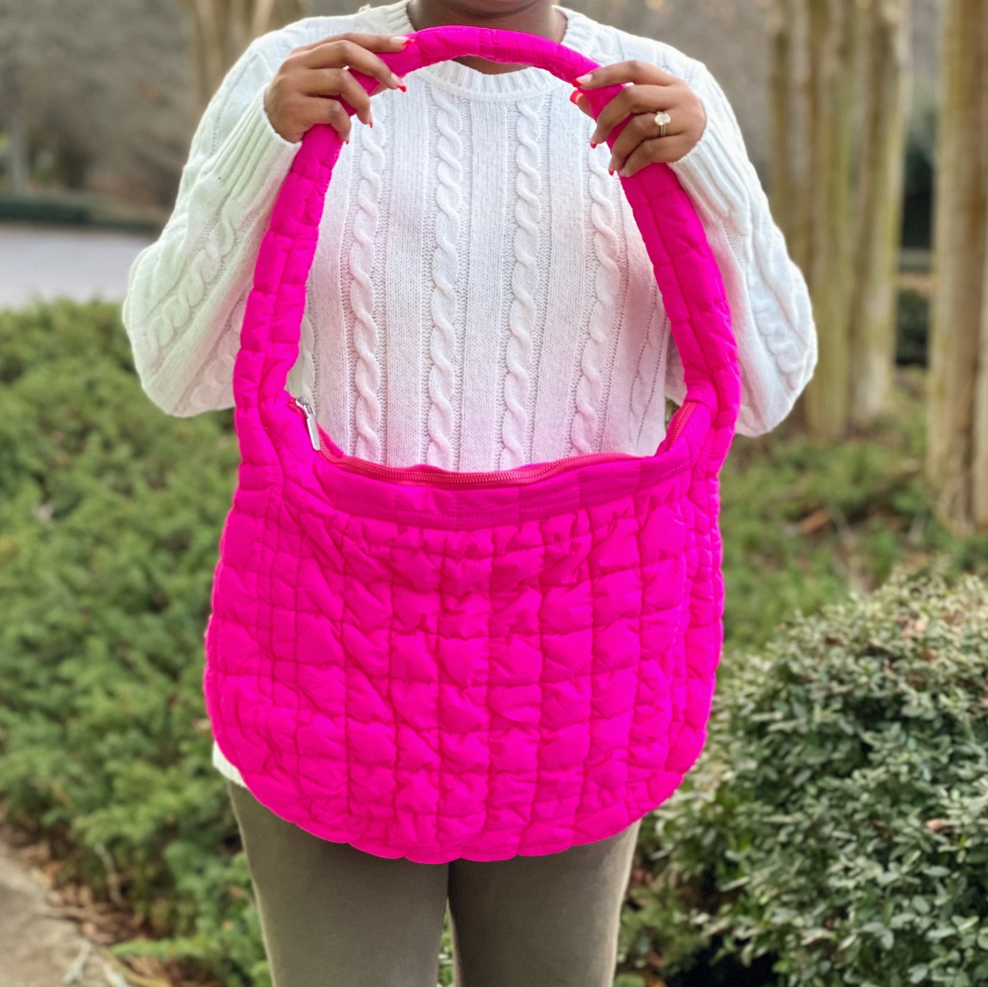 Carry All Quilted Cross Body Bag LadyShow.Store