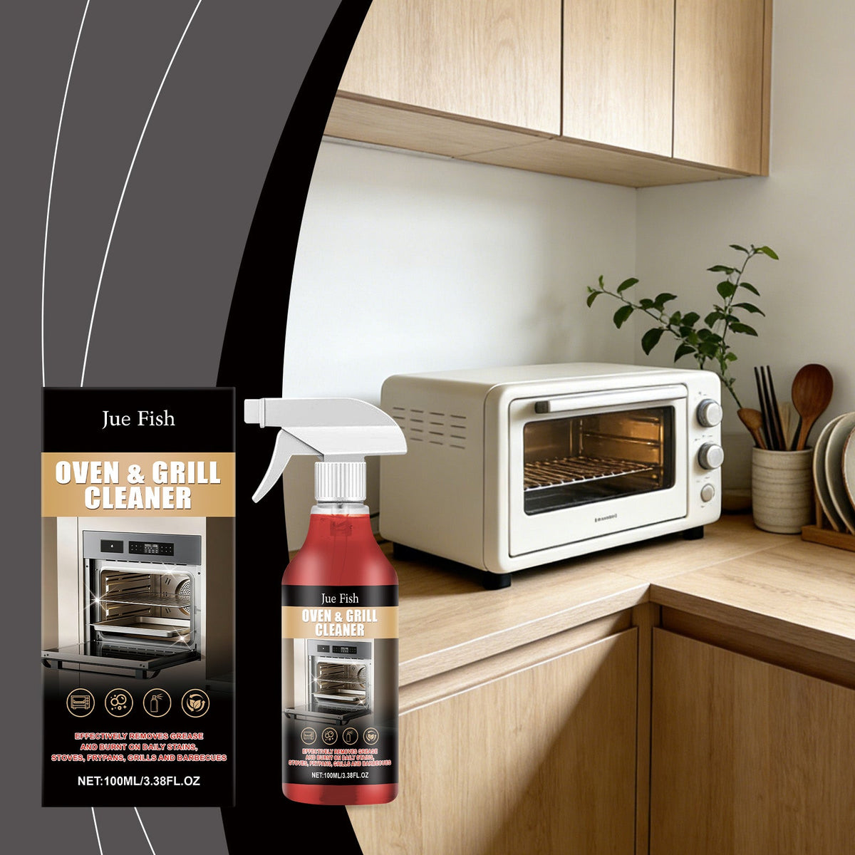 Stove And Oven Cleaner 1 00ml-1box Tri Light Beauty