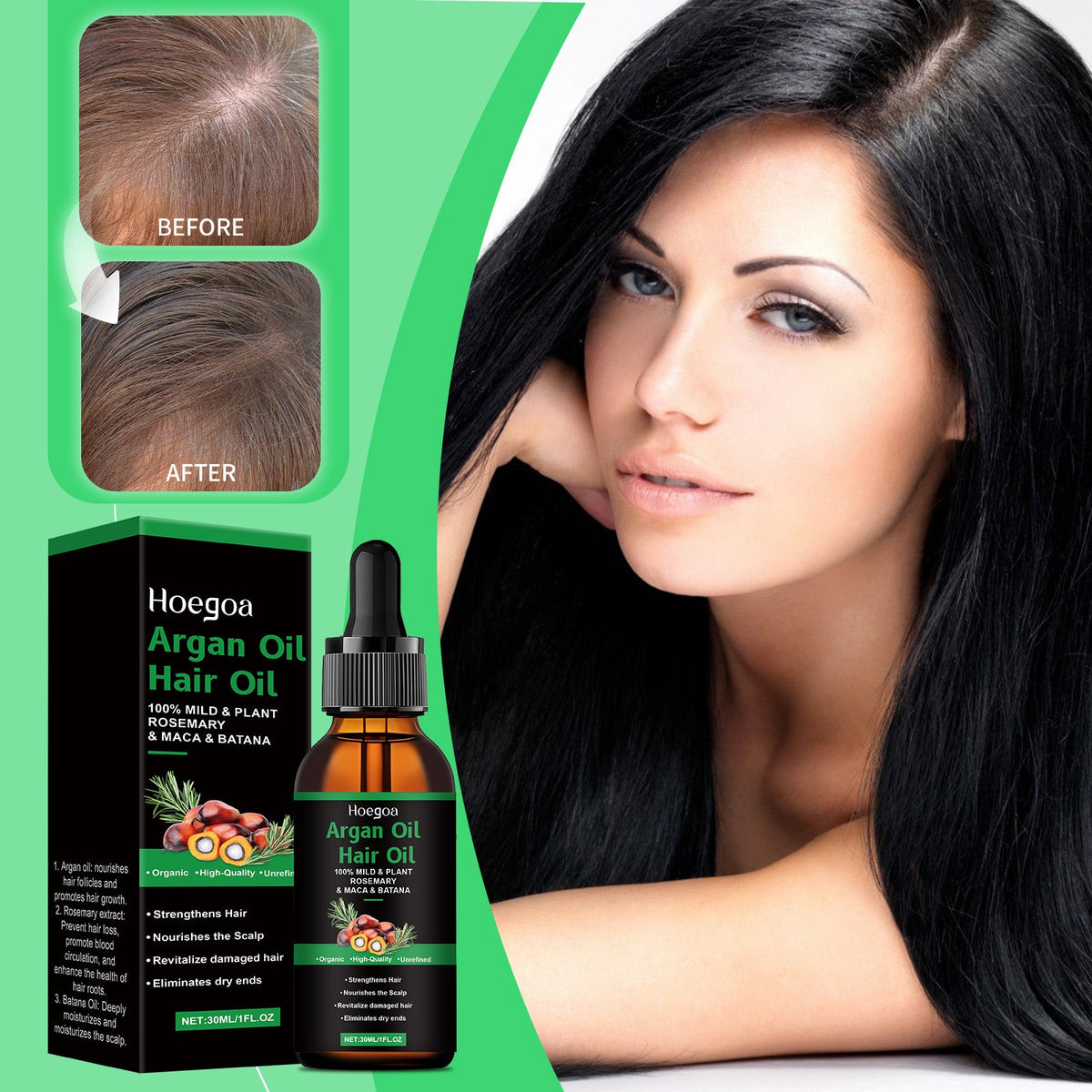 Moroccan Argan Hair Oil Tri Light Beauty