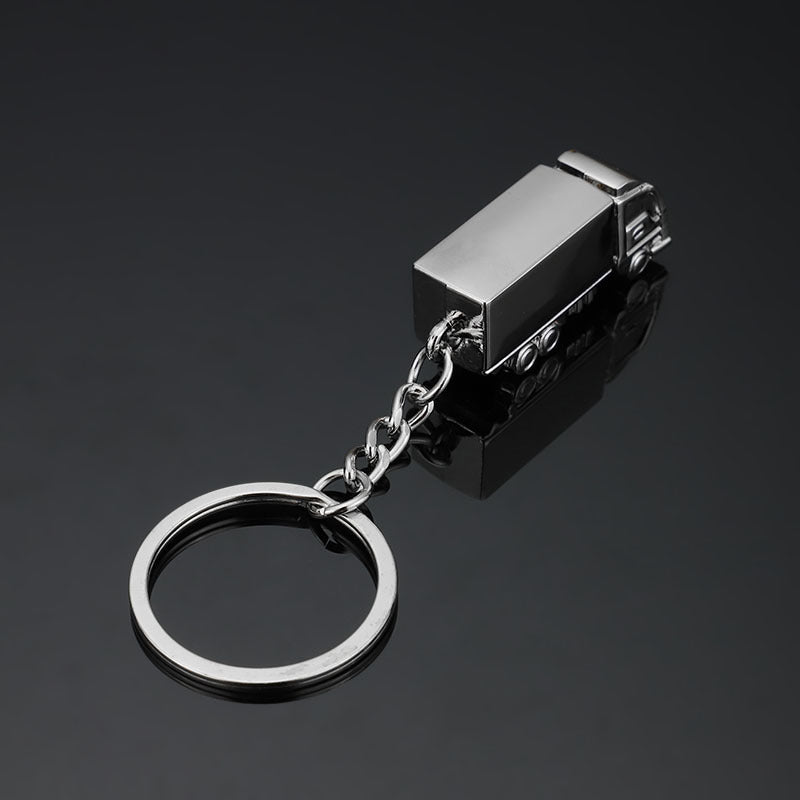 Creative Three-dimensional Truck Model Metal Keychains Car Advertising Pendant Accessories LadyShow.Store