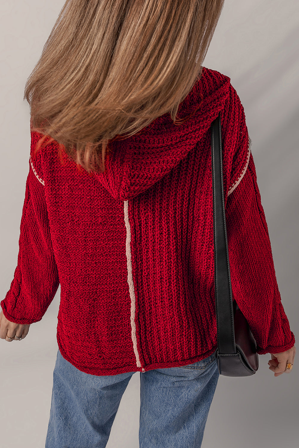 Olivia Knit Drawstring Hooded Sweater LuxuryLifeWay Online Store