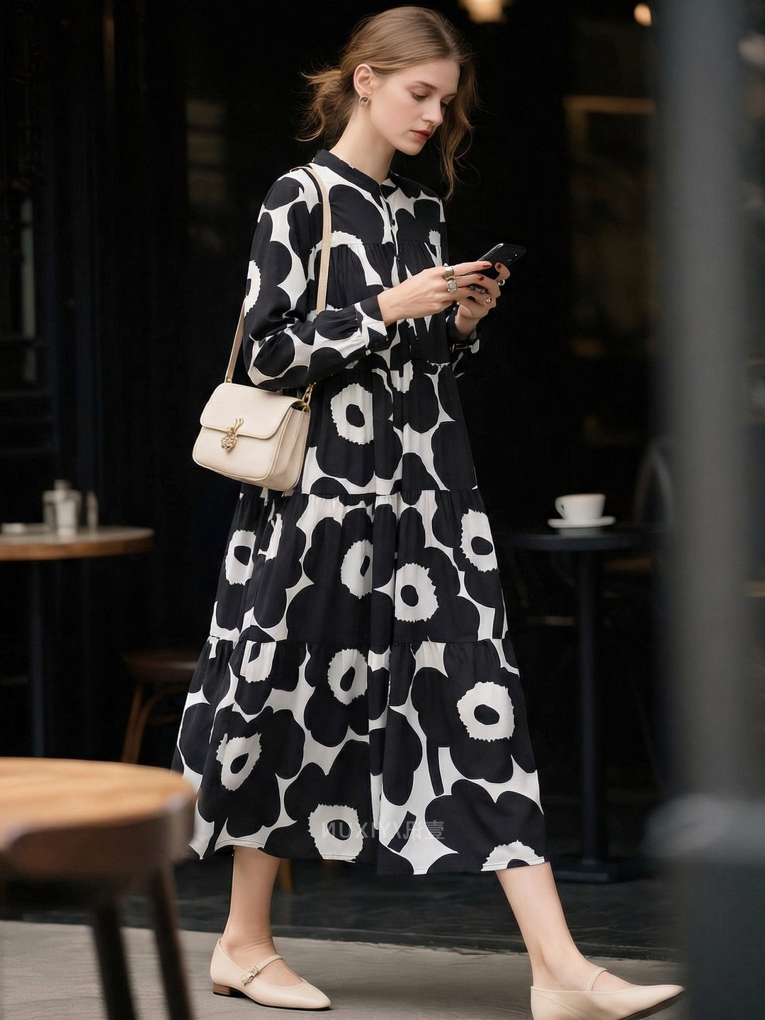 Versatile Designer-print Dress For Women NorixaFashion.com
