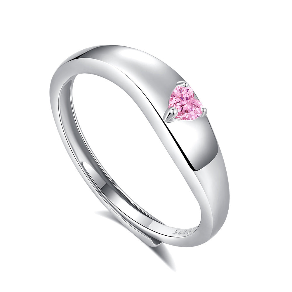 S925 Silver Adjustable Ring For Couples LadyShow.Store