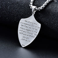 Knights Templar Shield Necklace in Sterling Silver Pendants Necklace for Men LadyShow.Store