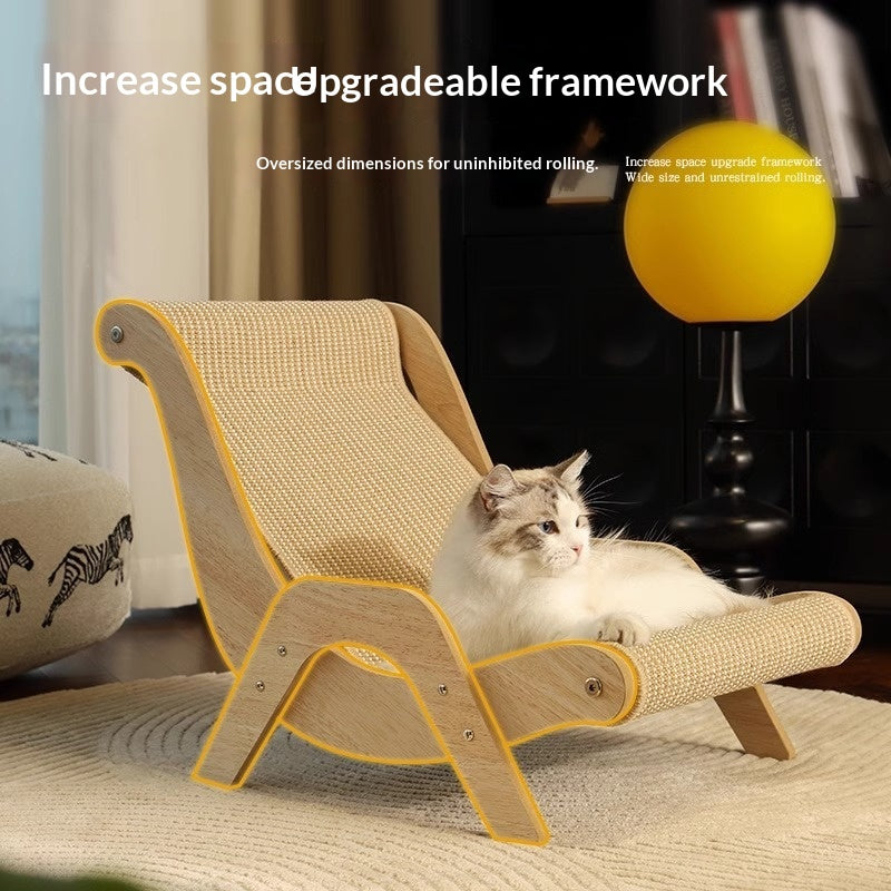 Sisal Cat Scratcher Bed Lounge, Wear-Resistant Low-Shedding Toy Pets Fashion