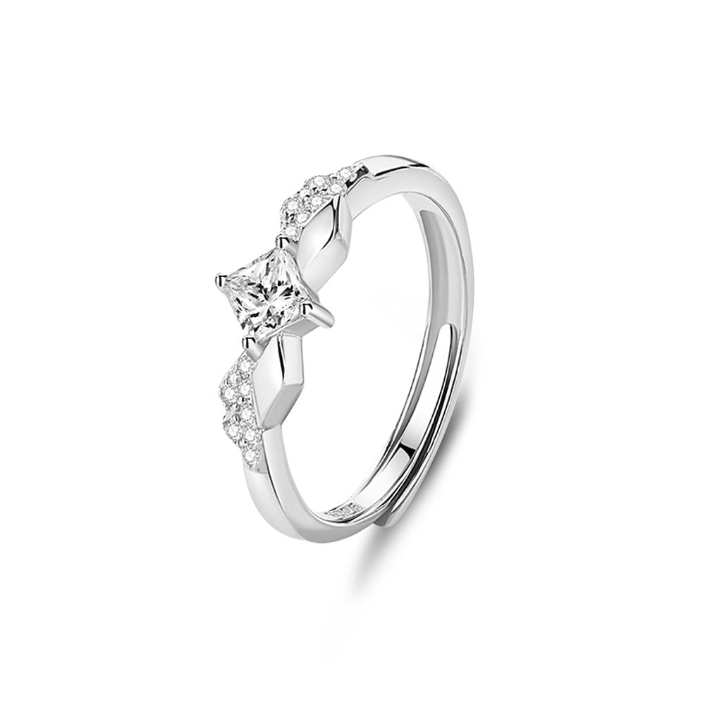 S925 Silver Adjustable Ring For Couples LadyShow.Store