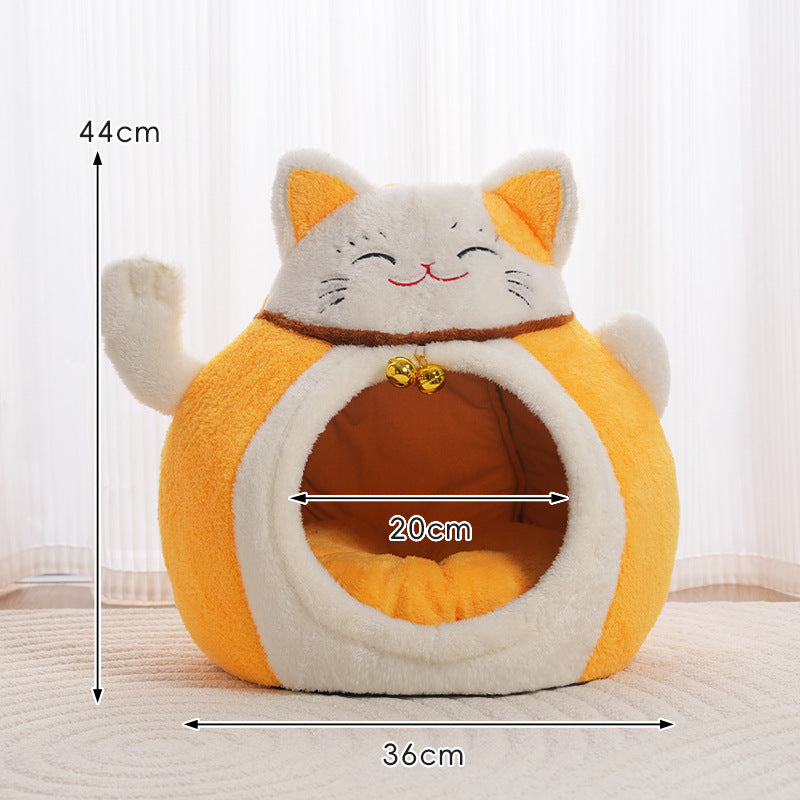 New Fortune Cat Bed Lucky Pet Nest Pets Fashion