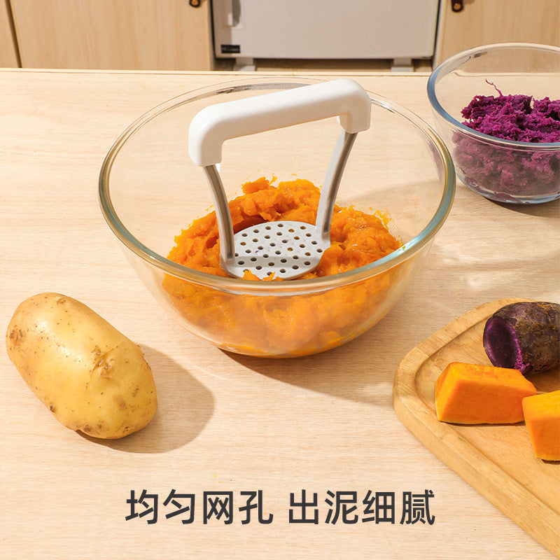Manual potato mud press baby complementary food masher wavy potato press kitchen gadget press potato artifact LuxuryLifeWay Online Store