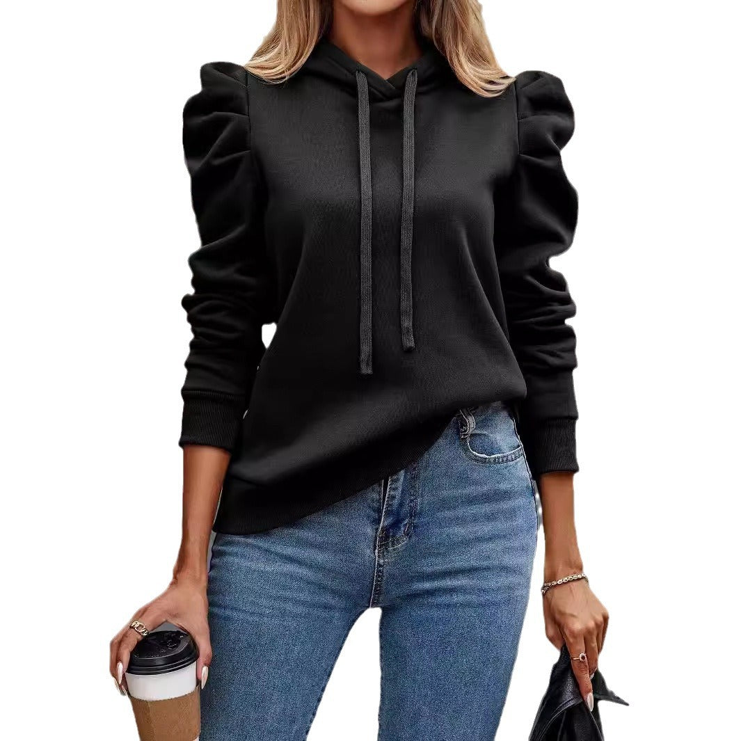 Solid Color Long-sleeved Casual Women's Top Sweater LadyShow.Store