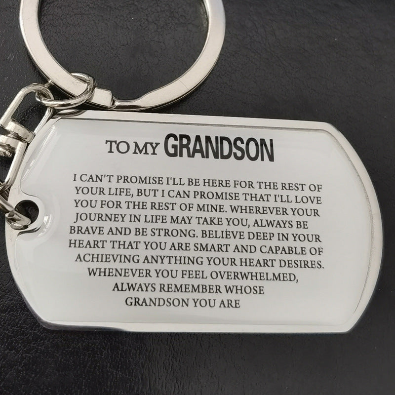 To My Badass Metal Keychains LadyShow.Store