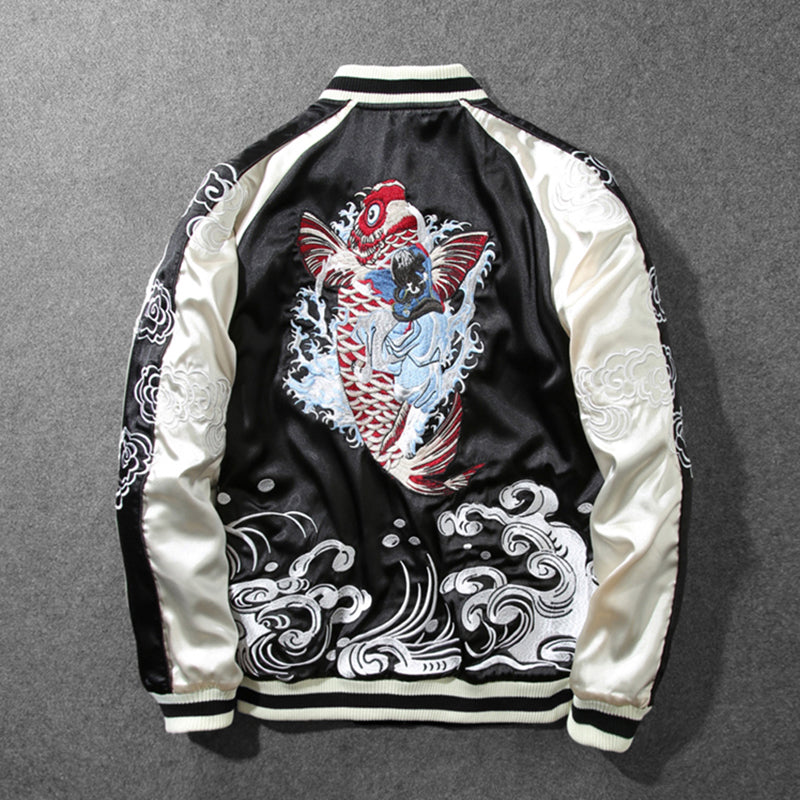 Heavy Industries Embroidered Baseball Uniform Jacket Men's Yokosuka Jacket Best YouTube Store