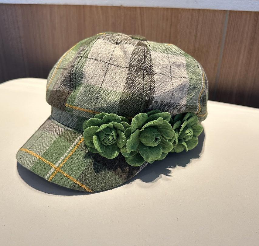 The Checkered Beret Keeps Warm In Autumn And Winter LadyShow.Store