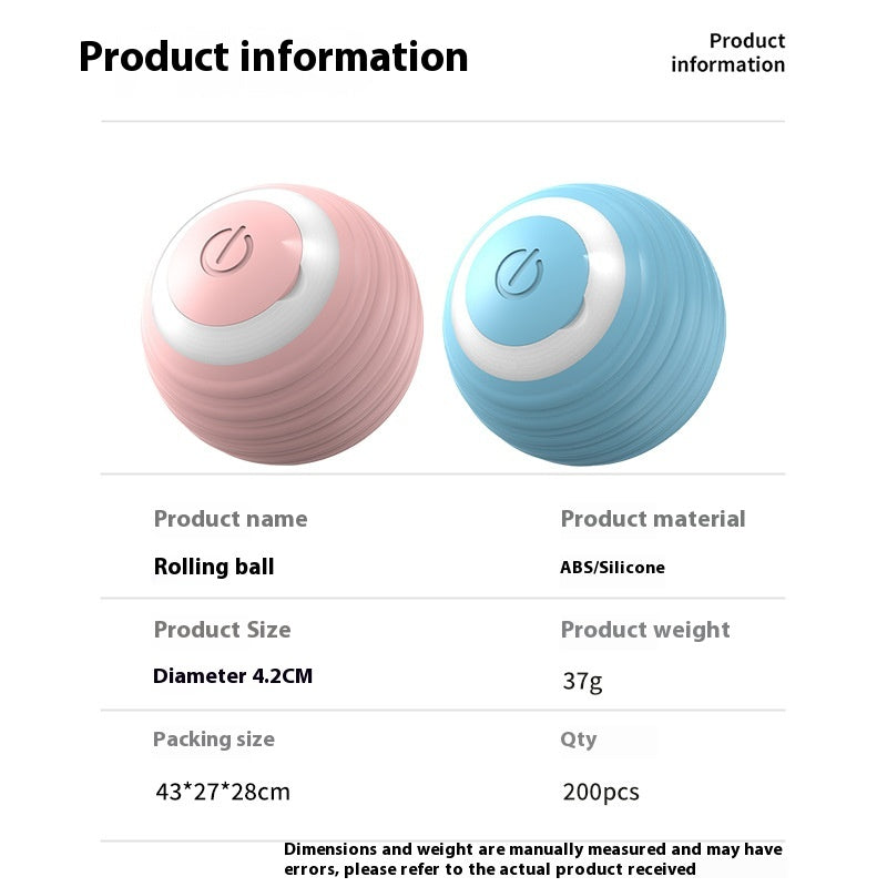 Smart Dog Toy Ball Electronic Interactive Pet Toy Moving Ball USB Automatic Moving Bouncing For Puppy Birthday Gift Cat Product Pets Fashion