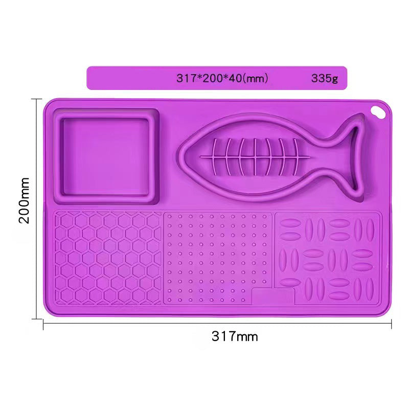 Multifunction Pet Slow Feeder Bowls Dog Licking Mat With Suction Cups For Anxiety Relief Dog Cat Water Drinking Eating Food Pets Fashion