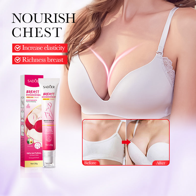 SADOER Breast Enhancement Roller Cream Foreign Version 20g Tri Light Beauty