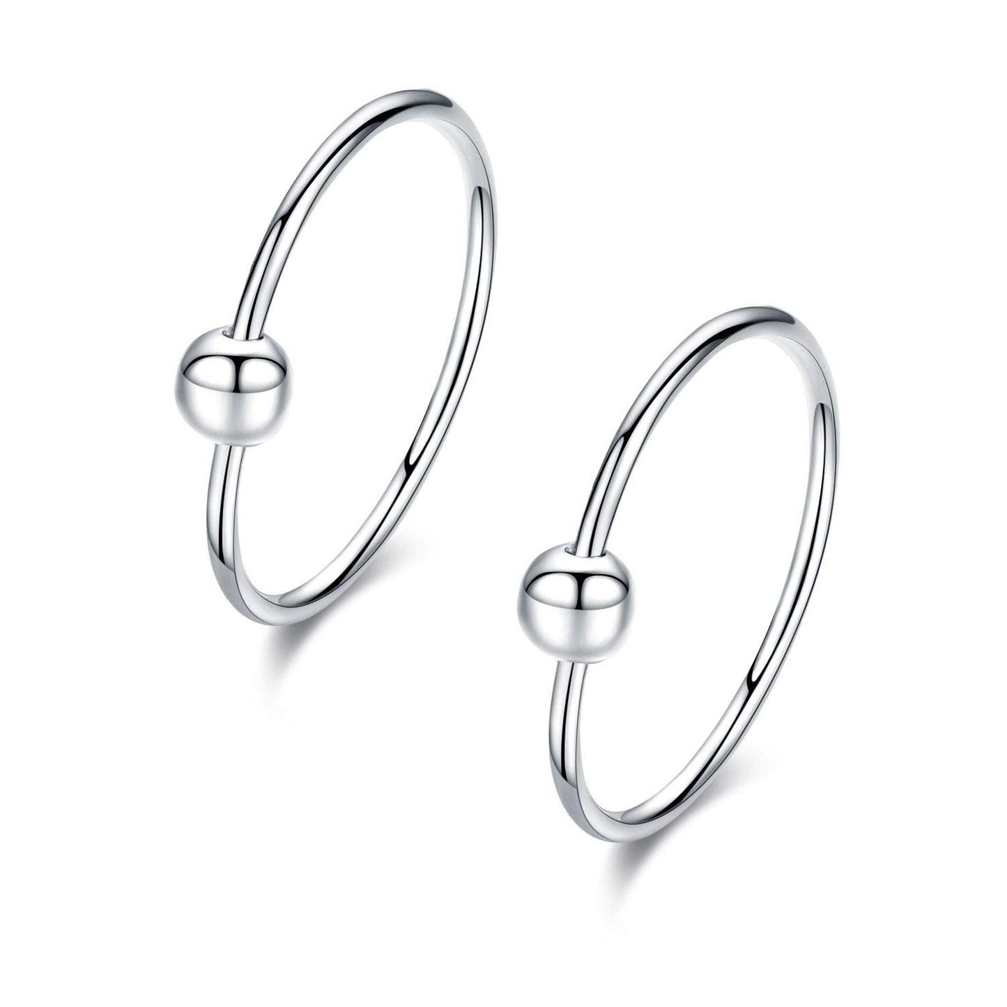 Hypoallergenic Sterling Silver Cartilage Dainty Thin Small Huggie Hoop Earring For Women LadyShow.Store